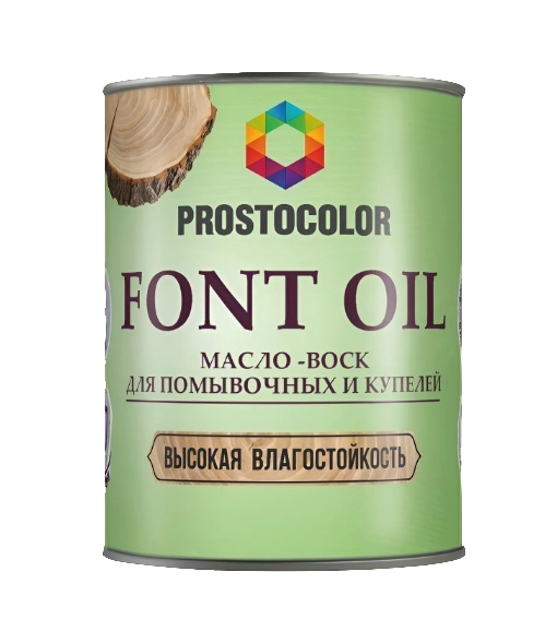 Масло-воск для помывочных и купелей Font Oil, PROSTOCOLOR