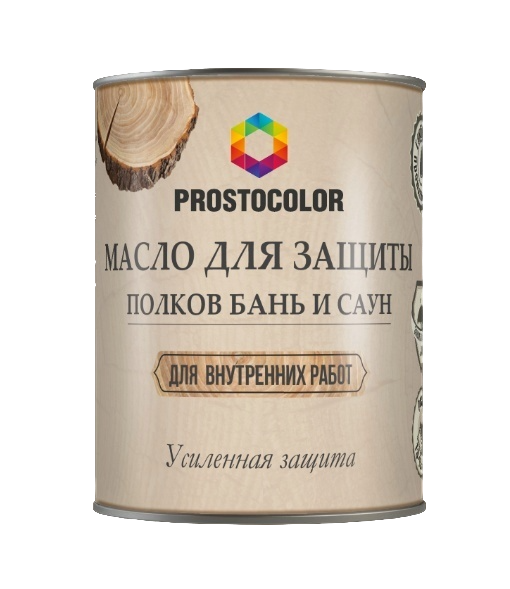 Масло для защиты полков бань и саун, PROSTOCOLOR