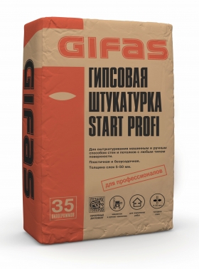 Штукатурка гипсовая Start Profi, GIFAS