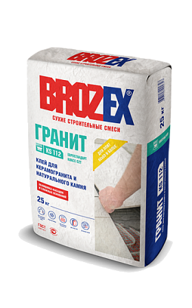 Клей для керамической плитки и керамогранита Гранит KS 112, BROZEX