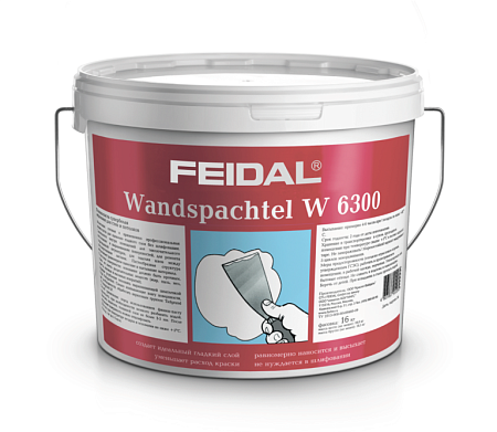 Шпатлевка финишная Wandspachtel W 6300, FEIDAL