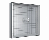 Люк ревизионный D Floor напольный скрыт. монтаж алюминий, ERA GROUP