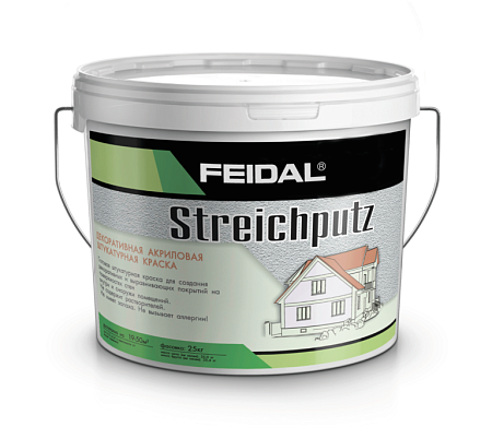 Штукатурка структурная Streichputz, FEIDAL