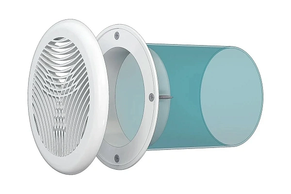 Решетка вентиляционная фланец разъемная пластик, ERA GROUP