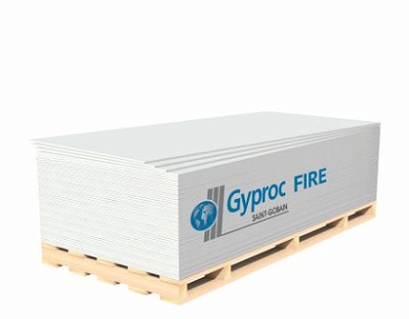ГКЛ утоненная кромка Fire 2500×1200×12,5 мм, GYPROC