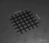 Потолок подвесной стандарт 100×100, ГРИЛЬЯТО