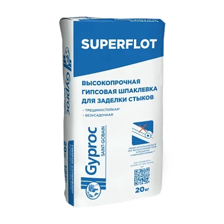 Шпаклевка гипcовая Superflot, GYPROG