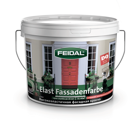 Краска высокоэластичная Elast Fassadenfarbe, FEIDAL