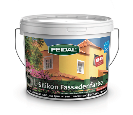 Краска силиконовая Silikon Fassadenfarbe, FEIDAL