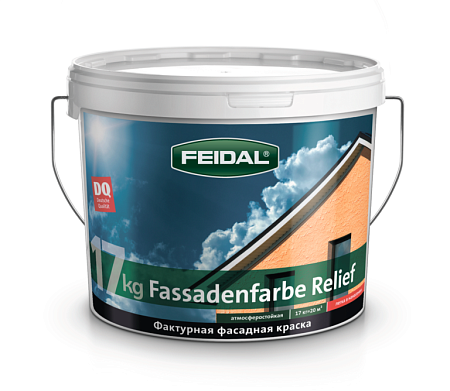 Краска фактурная Fassadenfarbe Relief, FEIDAL