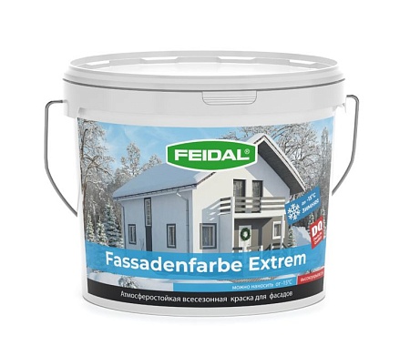 Краска всесезонная Fassadenfarbe Extrem, FEIDAL