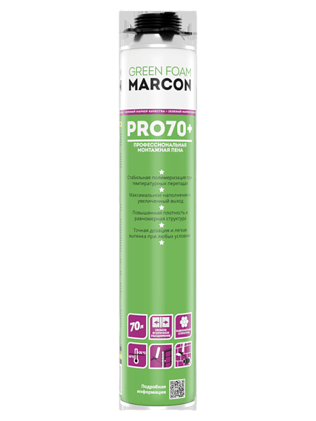 Пена монтажная Pro green foam 70+, MARCON