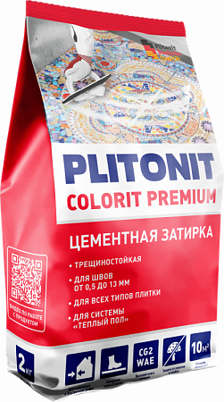 Затирка эластичная Colorit Premium, PLITONIT
